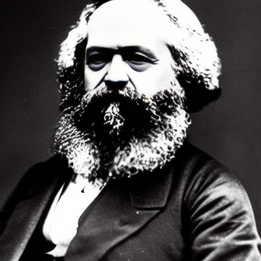 Karl Marx photo generated by AI